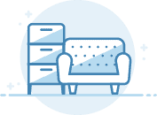 Furniture removal service icon